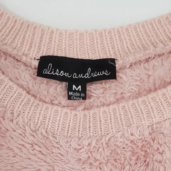 Alison  Andrews Serpa Fleece sweatshirt Sz M - Picture 6 of 7